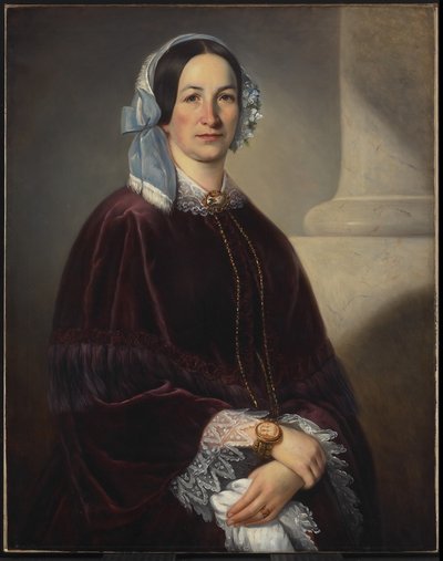 Madame Isaac Dorion, née Adélaide Huot dite St-Laurent by Théophile Hamel